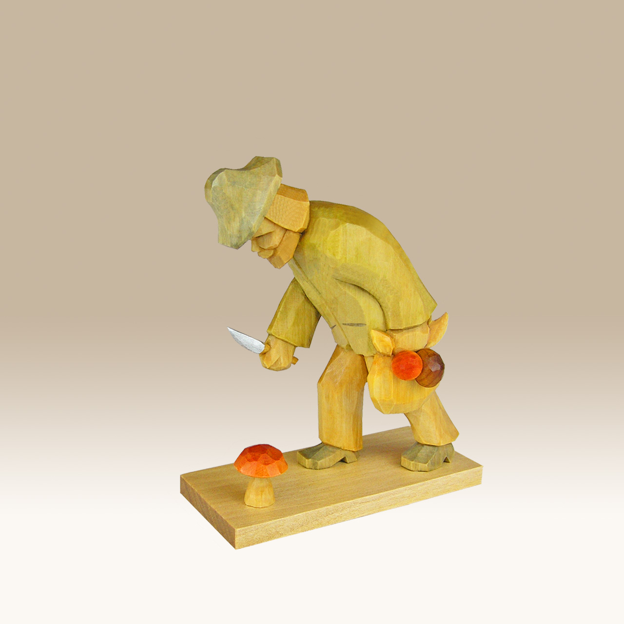 Geschnitzter Pilzmann