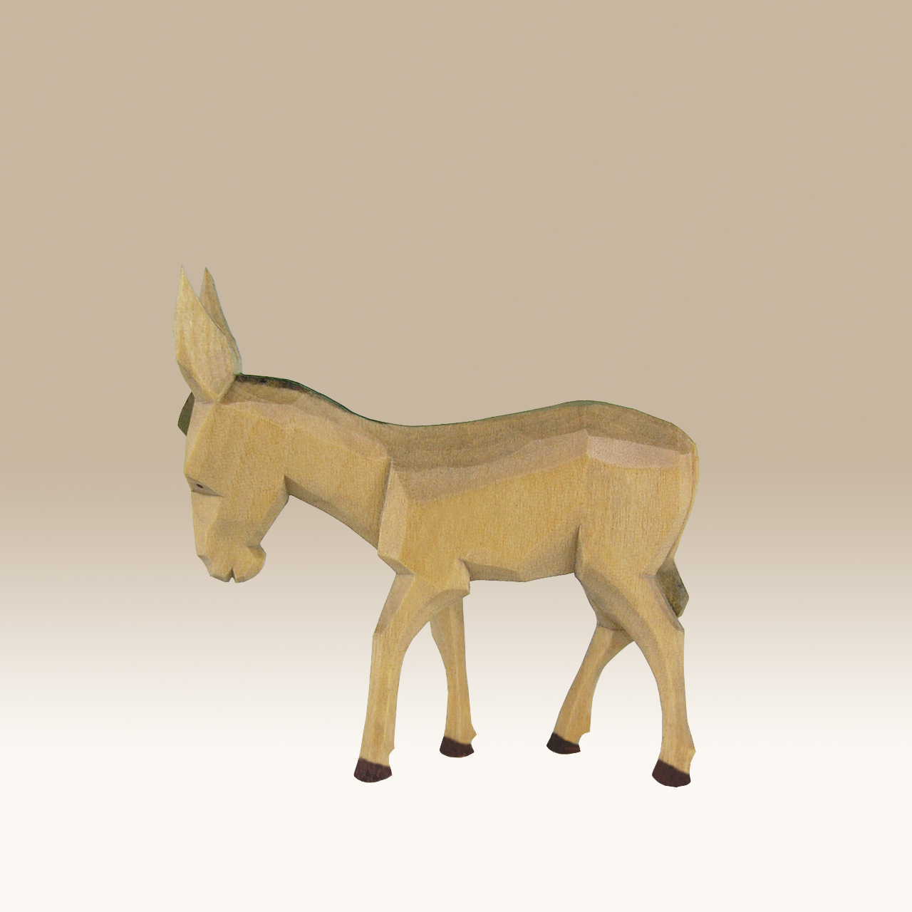Geschnitzter Esel