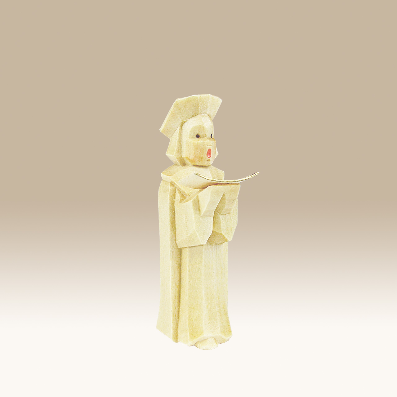 Geschnitzter Kurrende Sänger