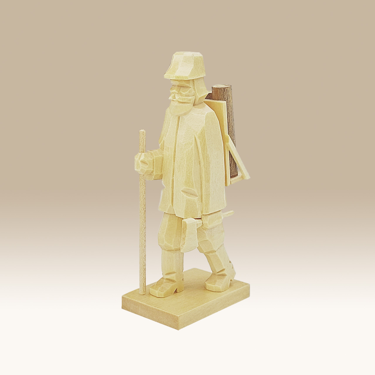 Geschnitzter Holzfäller