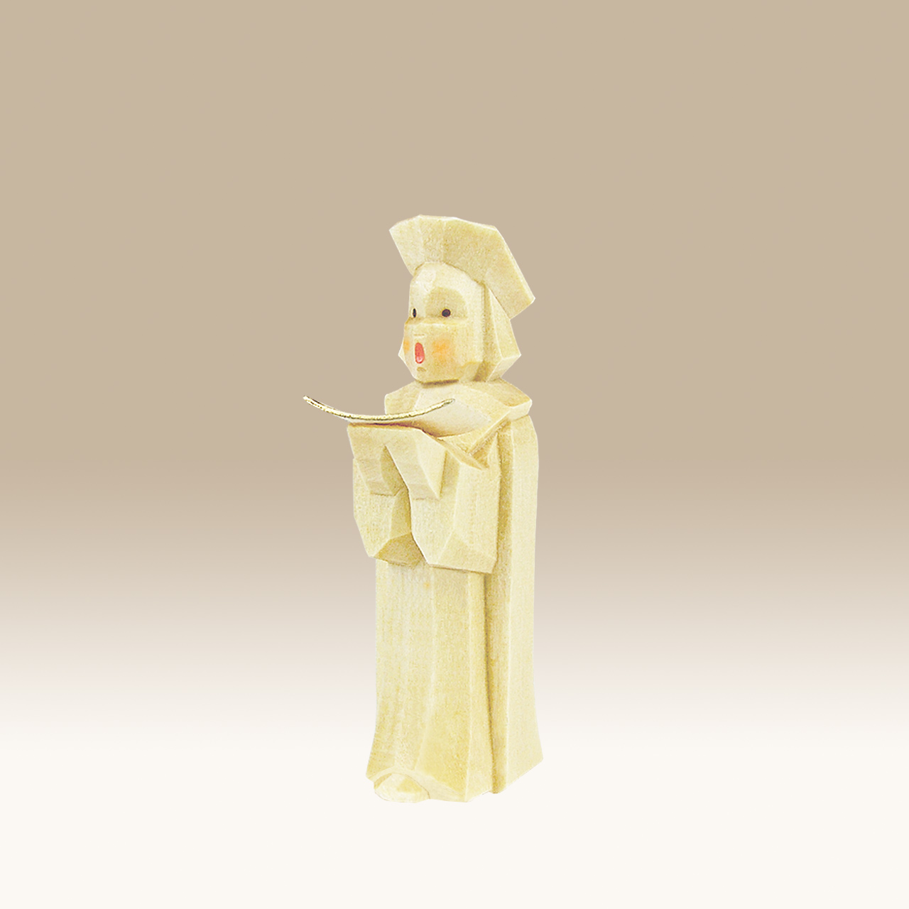 Geschnitzter Kurrende Sänger