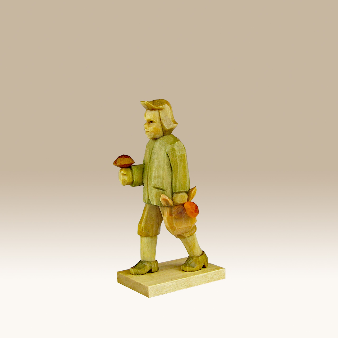 Geschnitzter Pilzjunge