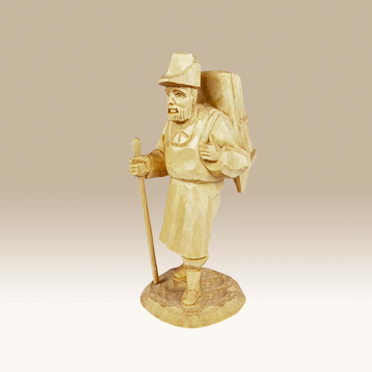 Geschnitzter Holzfäller