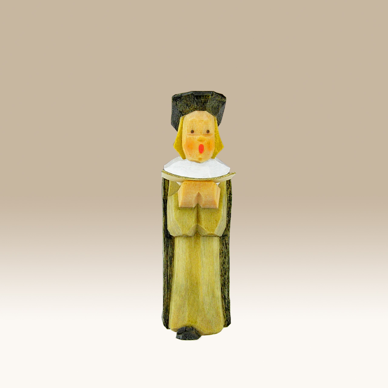 Geschnitzter Kurrende Sänger