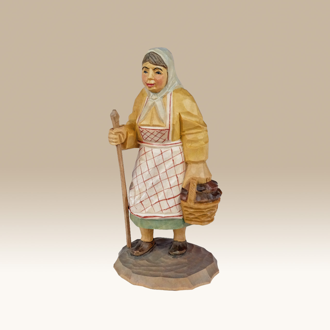 geschnitzter Pilzfrau