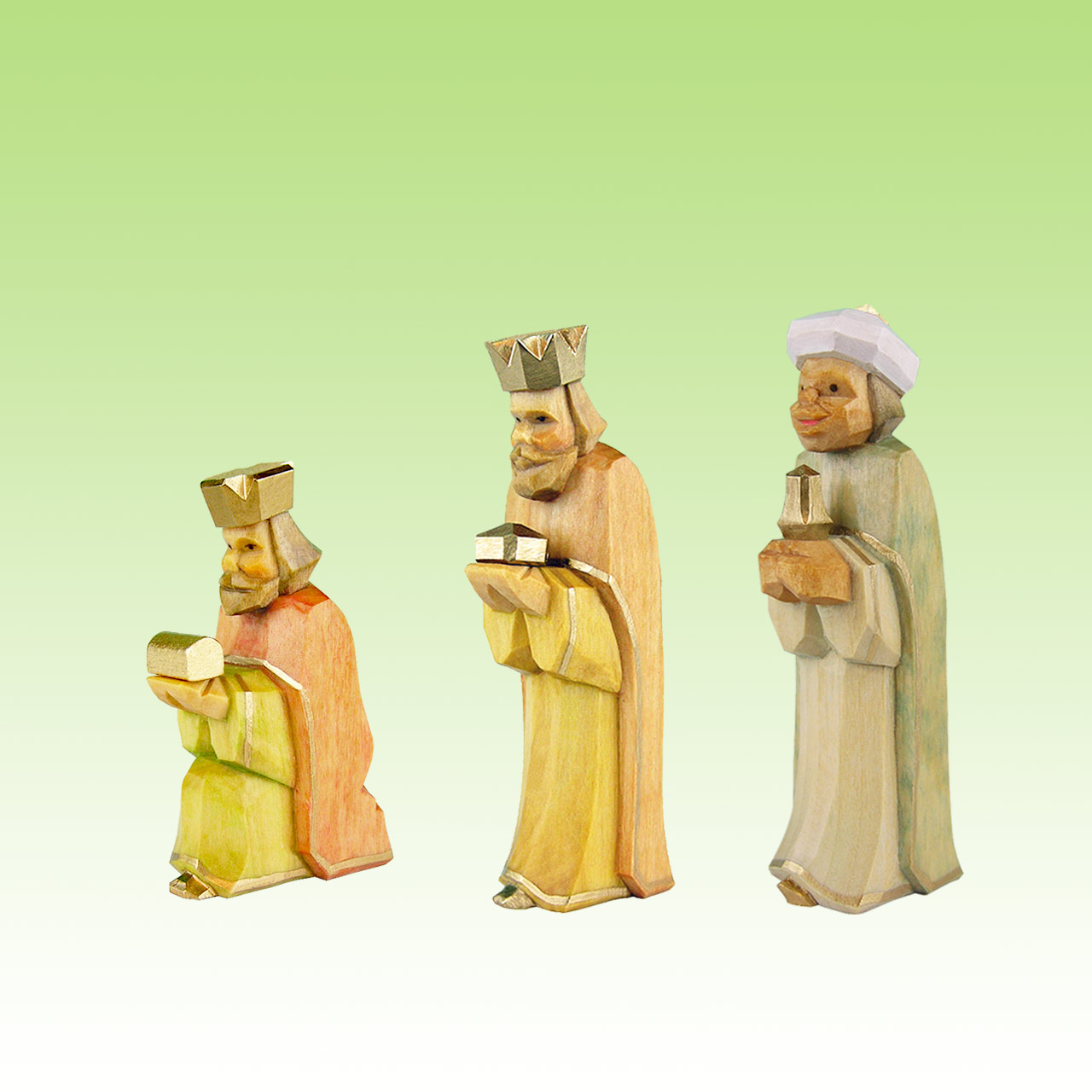 Geschnitzte drei Könige