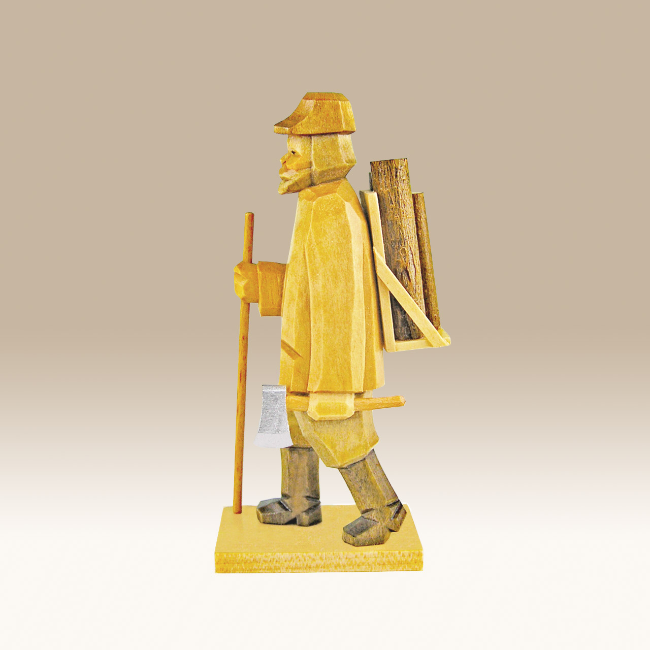 Geschnitzter Holzfäller