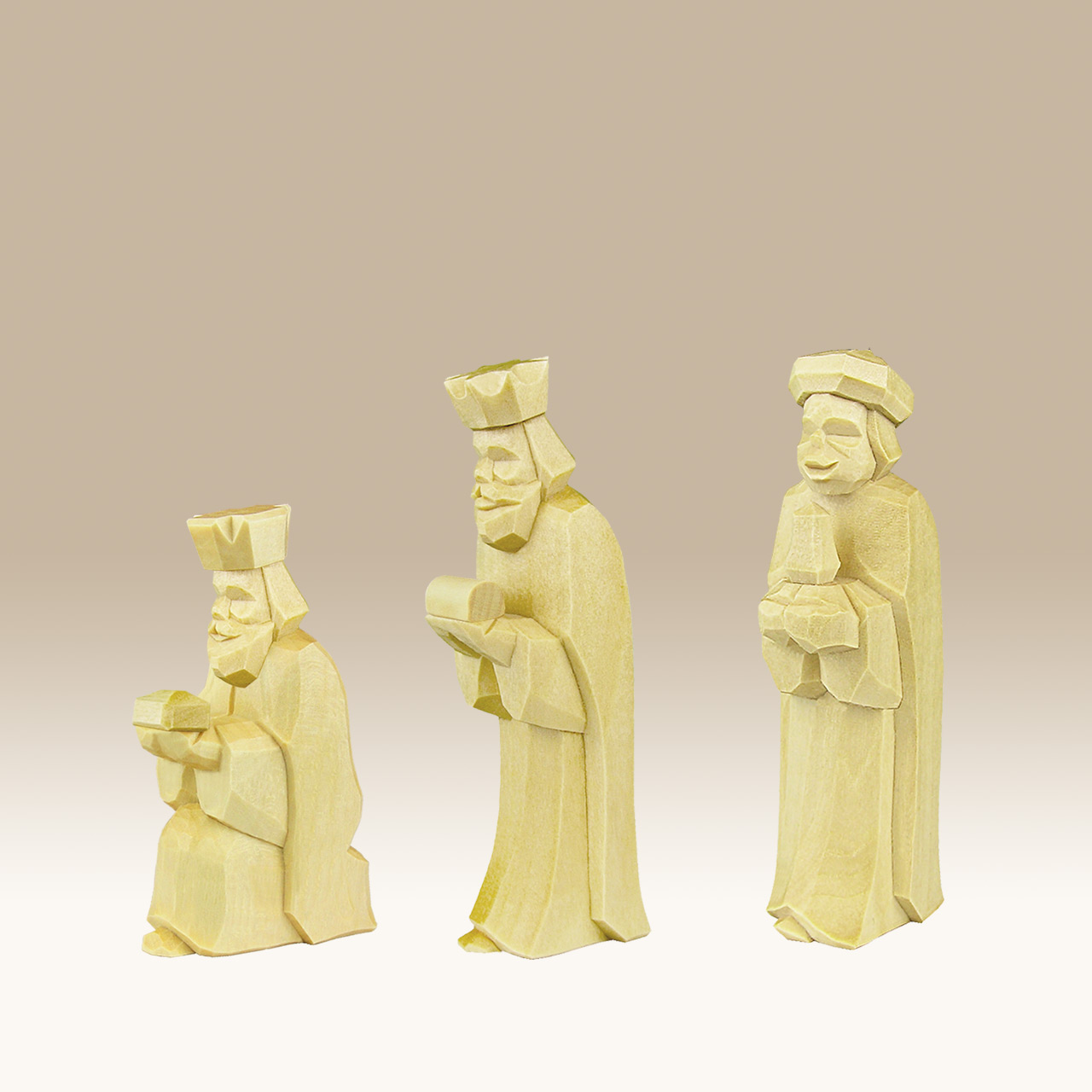 Geschnitzte drei Könige