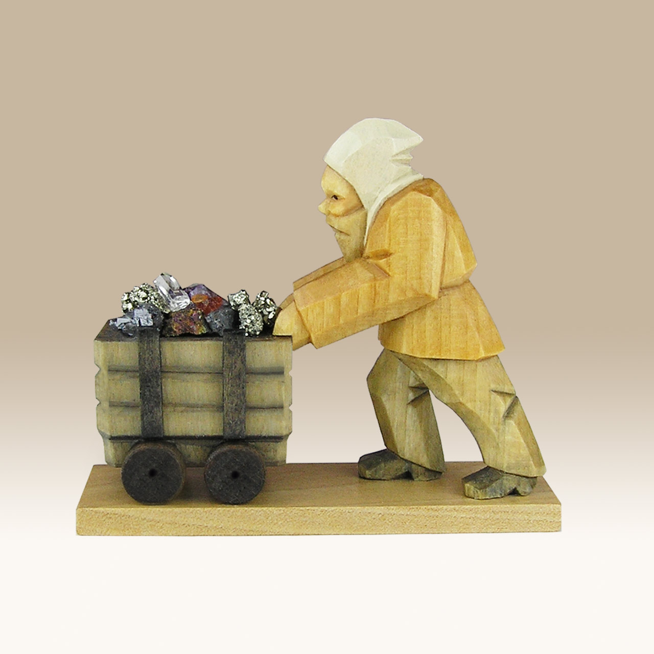 Geschnitzter Bergmann, Huntschieber