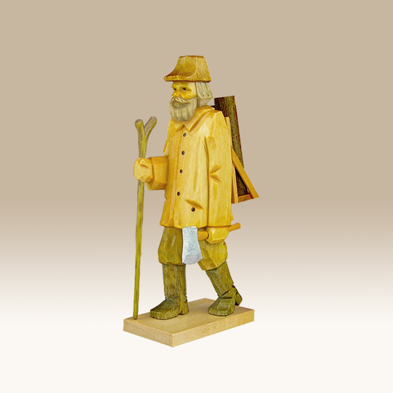 Geschnitzter Holzfäller, Typ a