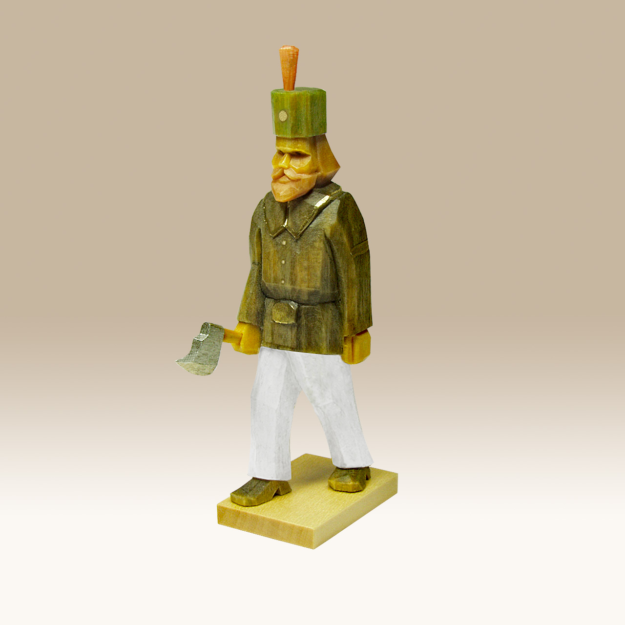 Geschnitzter Bergmann, Steiger