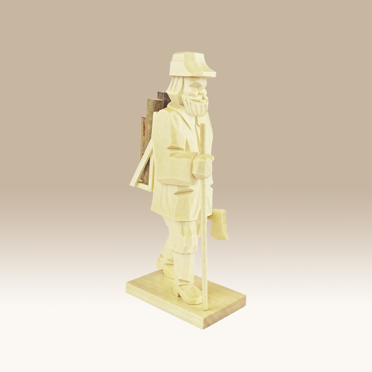 Geschnitzter Holzfäller, Typ a