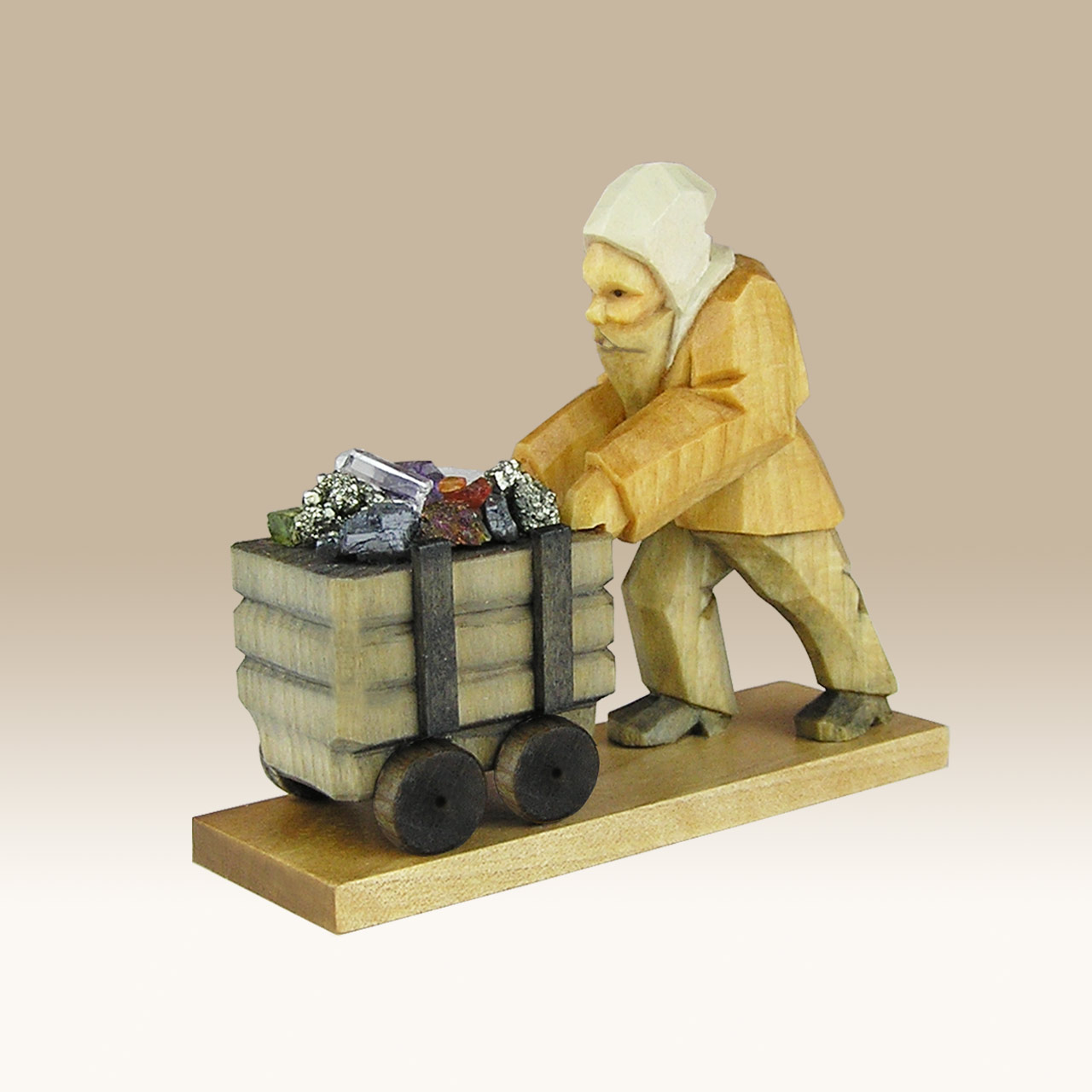 Geschnitzter Bergmann, Huntschieber