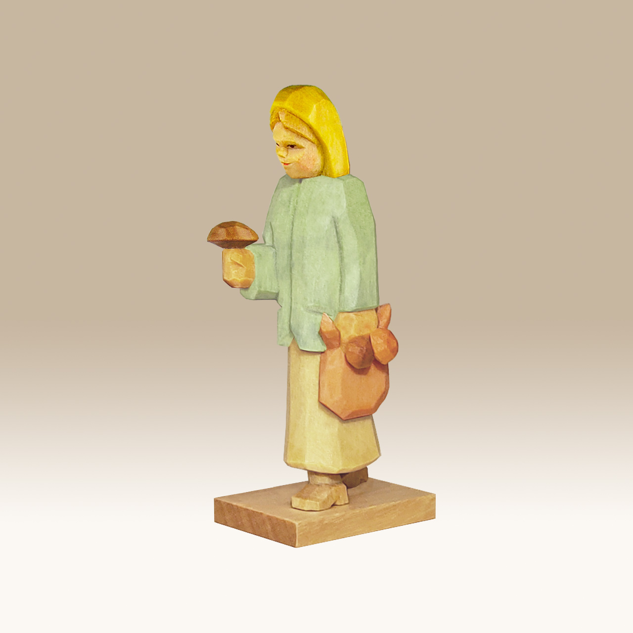 Geschnitzte Pilzfrau