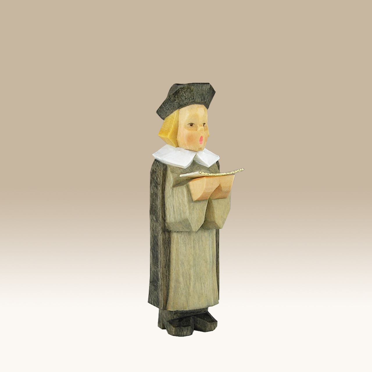 Geschnitzter Kurrende Sänger